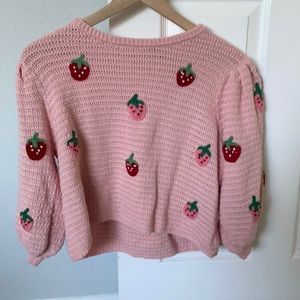 Strawberry sweater size small